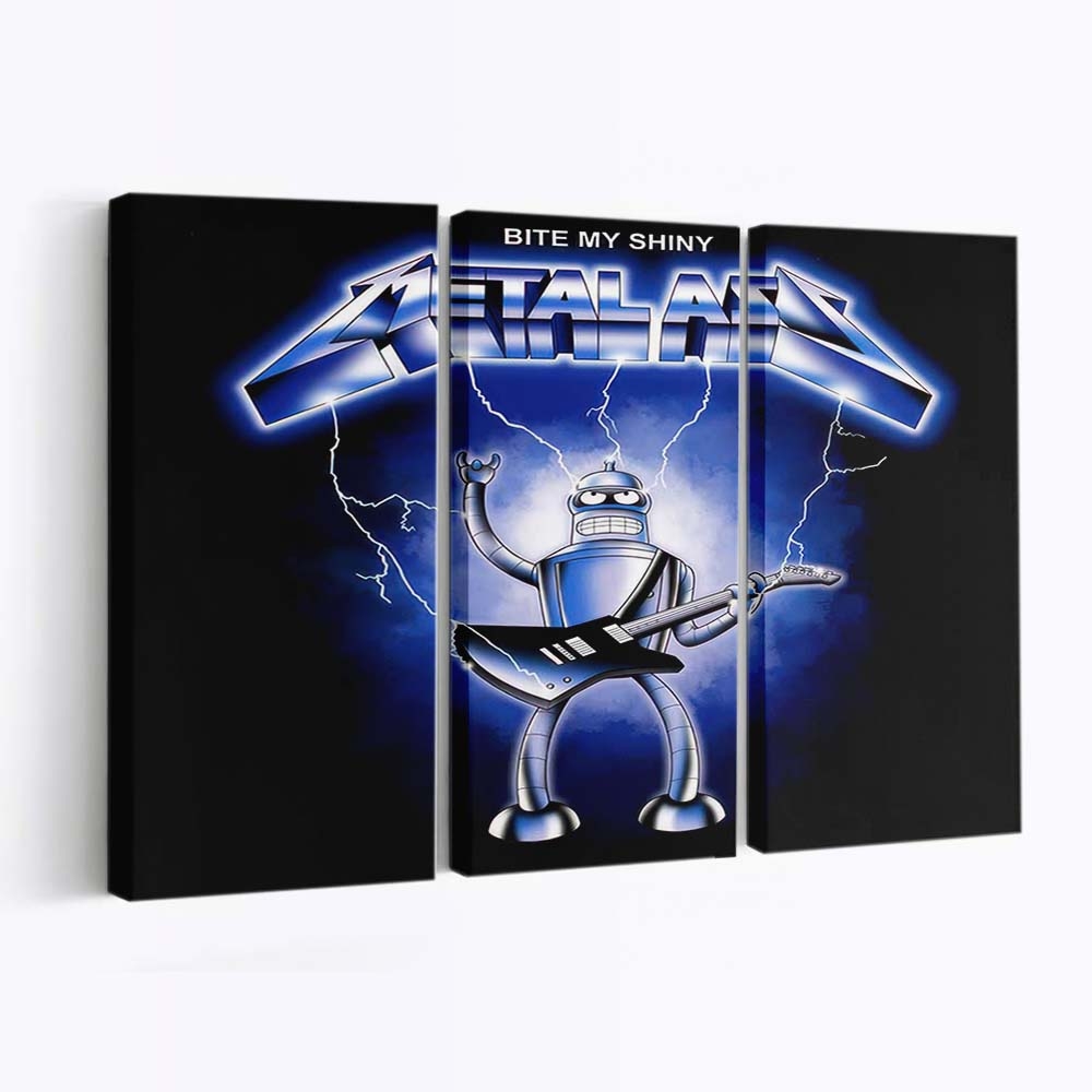 Glänzendes Metall Leinwandbilder - Wanddeko shiny metal standard v2