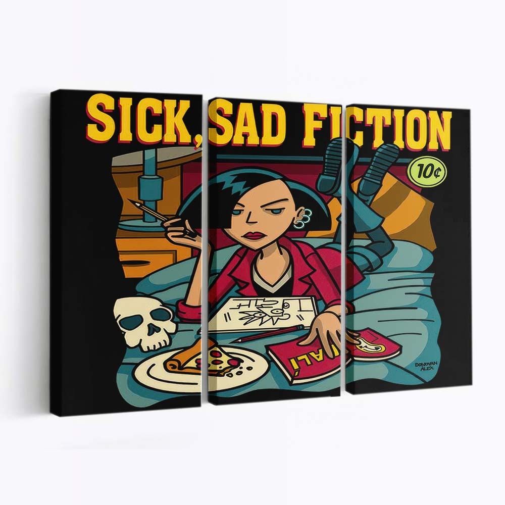 Kranke traurige Fiktion Leinwandbilder - Wanddeko sick sad fiction standard v2