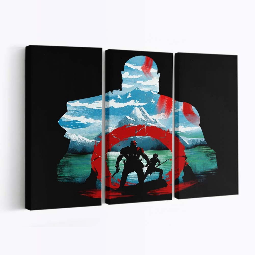 Silhouette eines Gottes Leinwandbilder - Wanddeko silhouette of a god standard v2