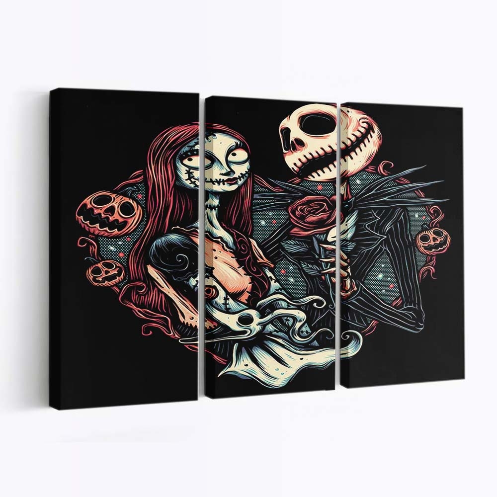 Skelettierte Liebe Leinwandbilder - Wanddeko skeletal love standard v2