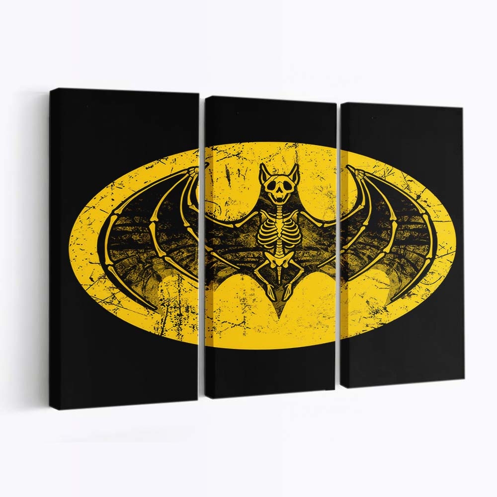 Skelett-Fledermaus-Signal Leinwandbilder - Wanddeko skeleton bat signal standard v2