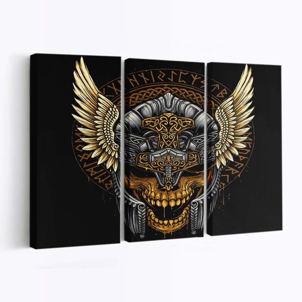 Schädel des Donners Leinwandbilder - Wanddeko skull of thunder standard v2