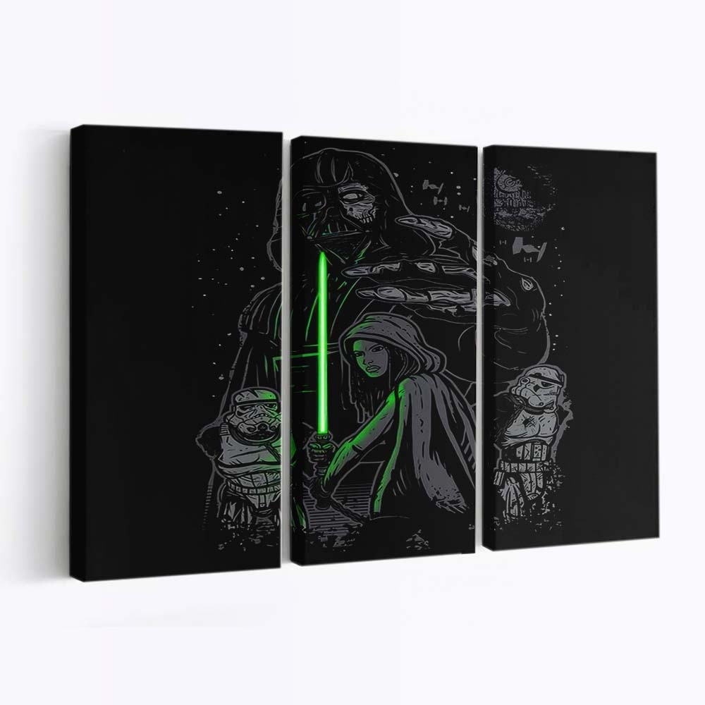 Himmelsstürmende Tote Leinwandbilder - Wanddeko skywalking dead standard v2