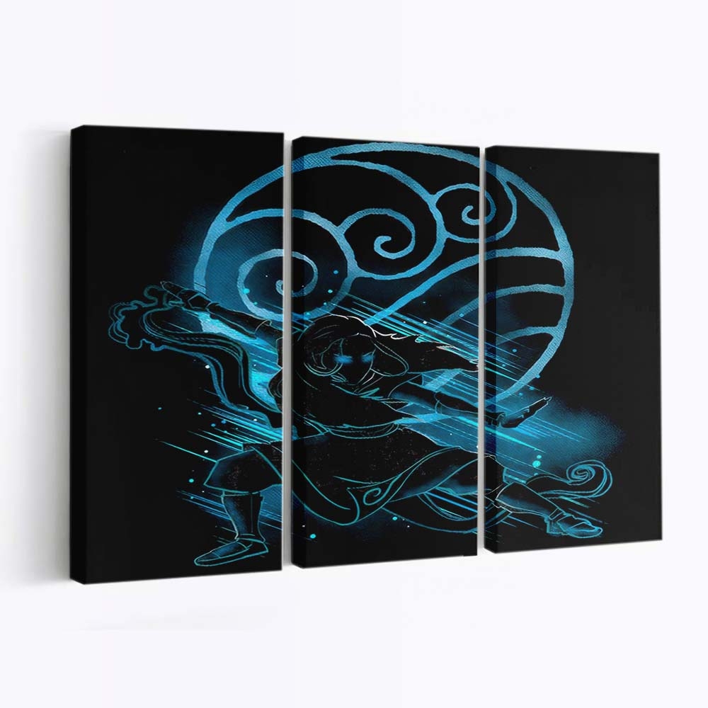 Der Wasserbändiger Leinwandbilder - Wanddeko the water bender standard v2