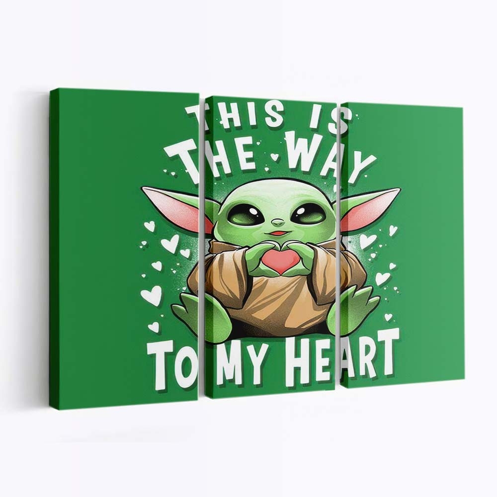 Der Weg zum Herzen Leinwandbilder - Wanddeko the way to the heart standard v2