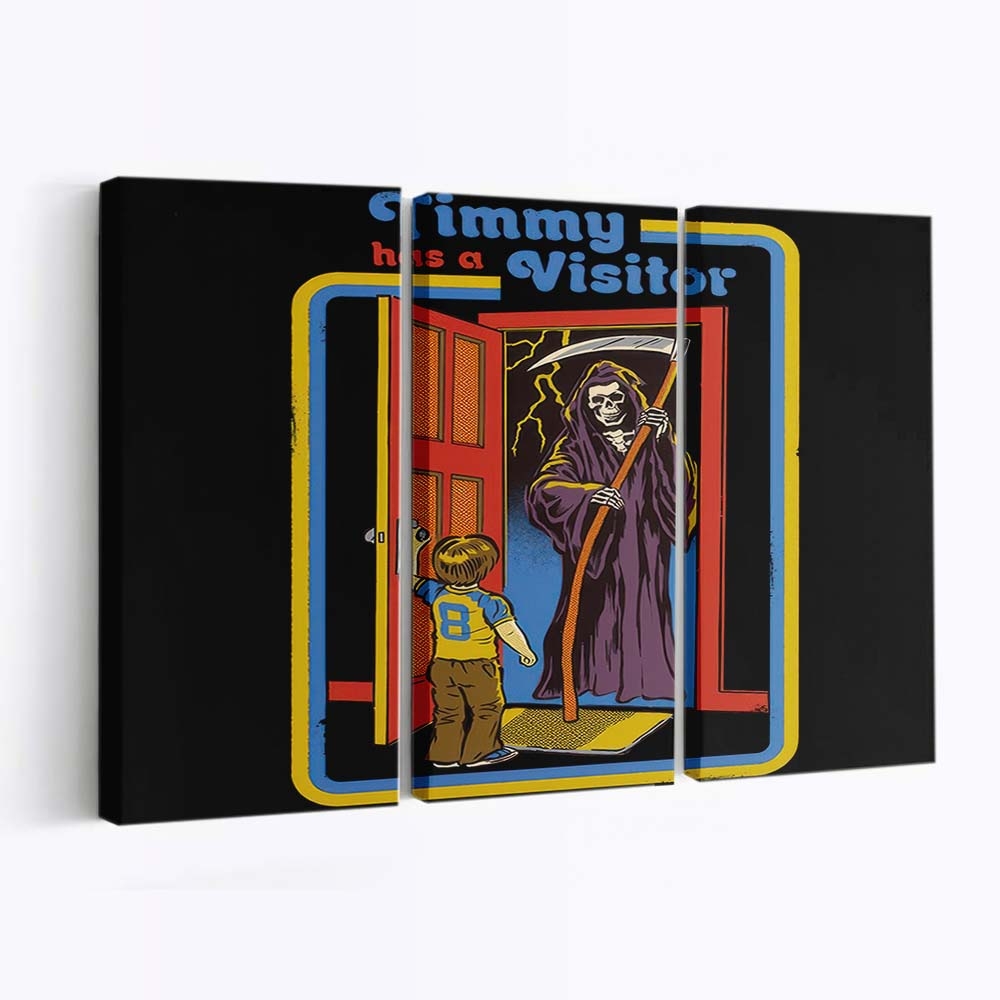 Timmy hat einen Besucher Leinwandbilder - Wanddeko timmy has a visitor standard v2