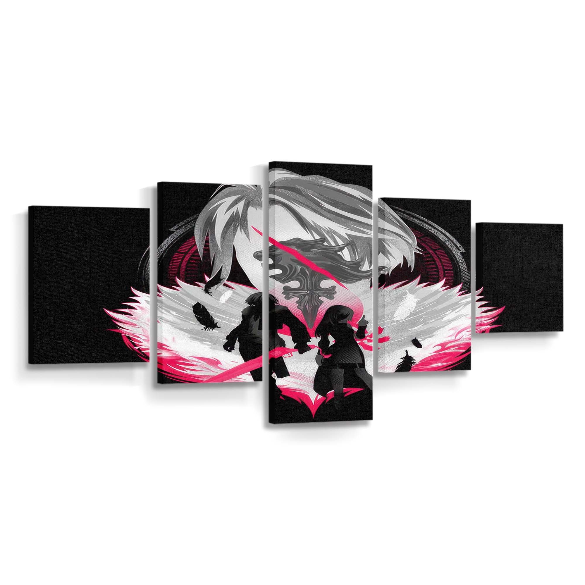 Gunblade-Silhouette Leinwandbilder - Wanddeko 5 gunblade silhouette standard v2