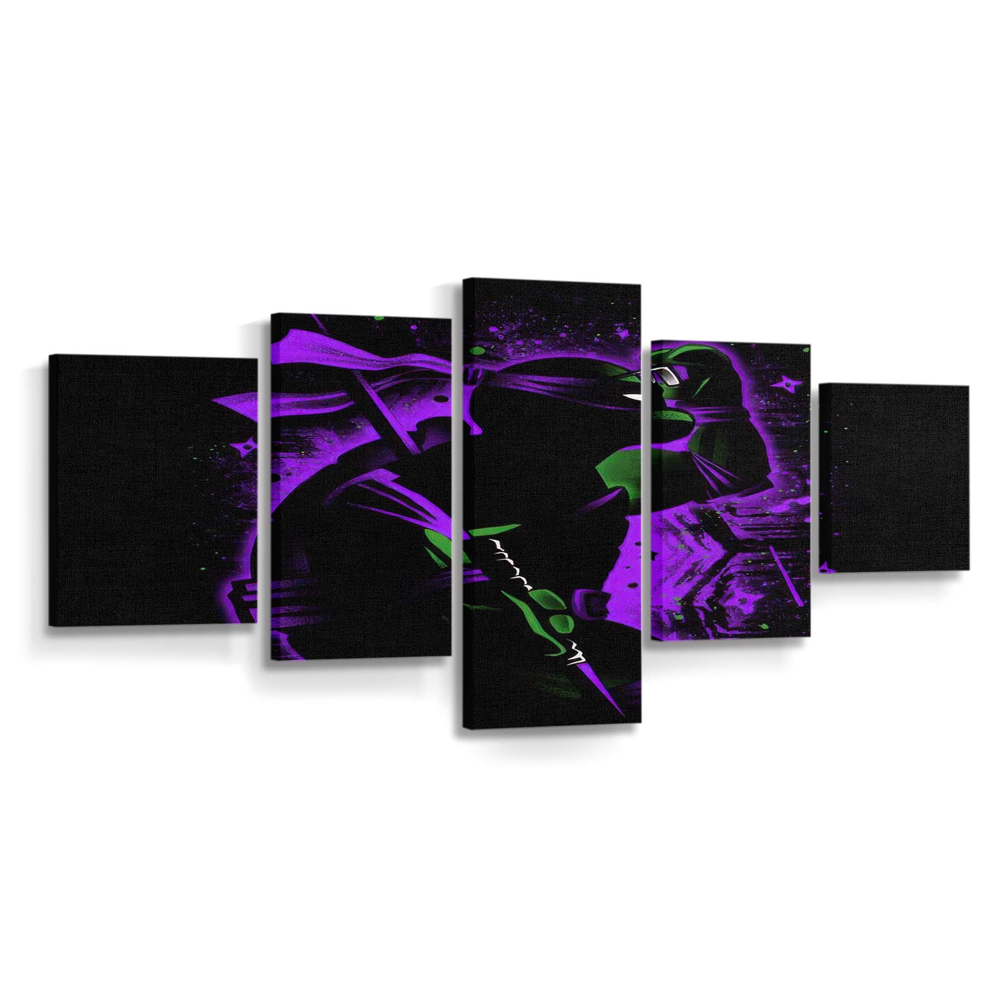 Lila Intellektueller Ninja Leinwandbilder - Wanddeko 5 purple intellectual ninja standard v2