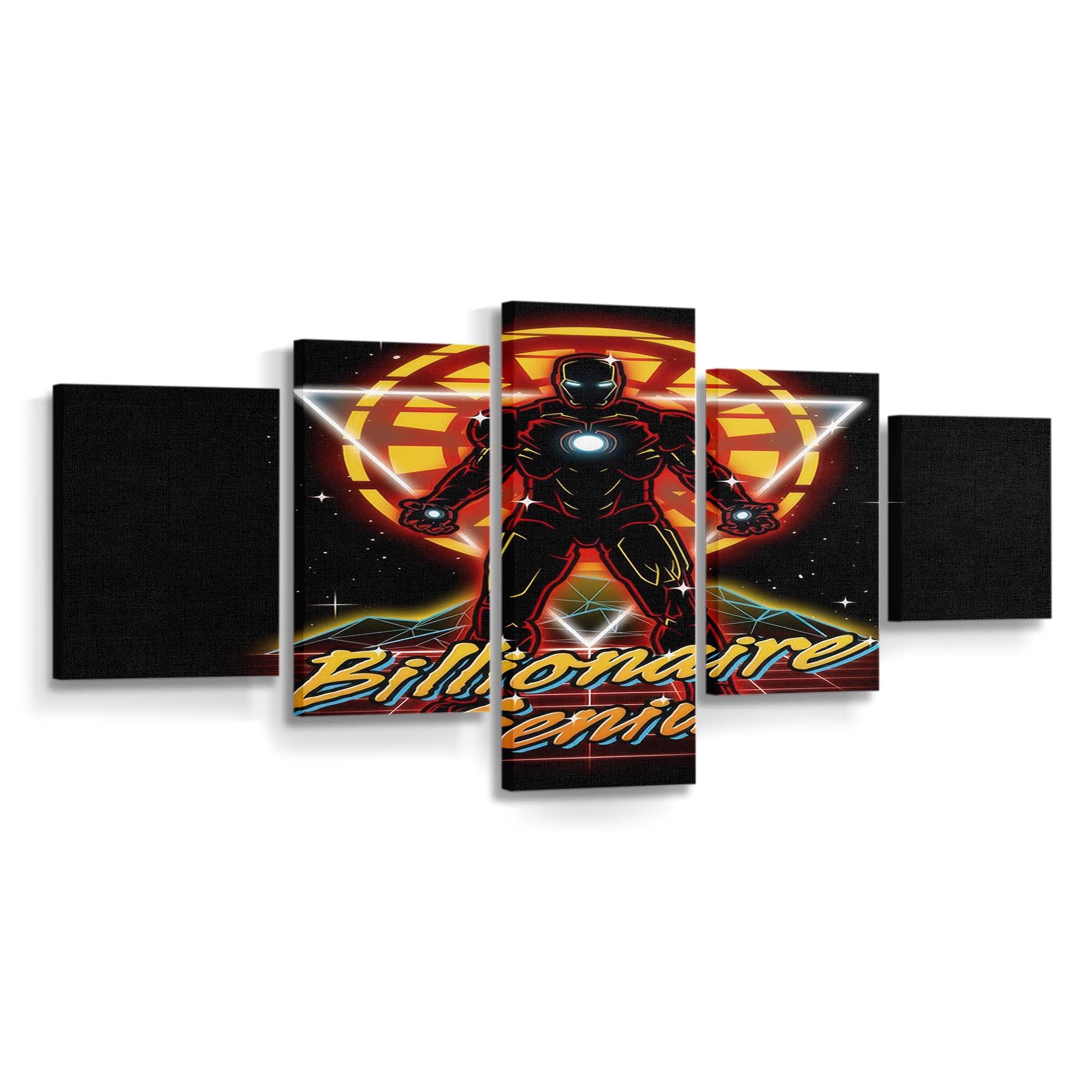 Retro Milliardär Genie Leinwandbilder - Wanddeko 5 retro billionaire genius standard v2