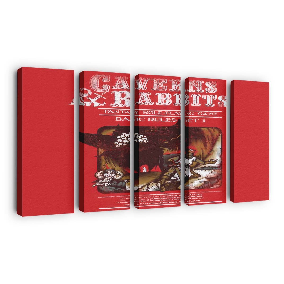 Höhlen und Kaninchen Leinwandbilder - Wanddeko caverns and rabbits standard v2