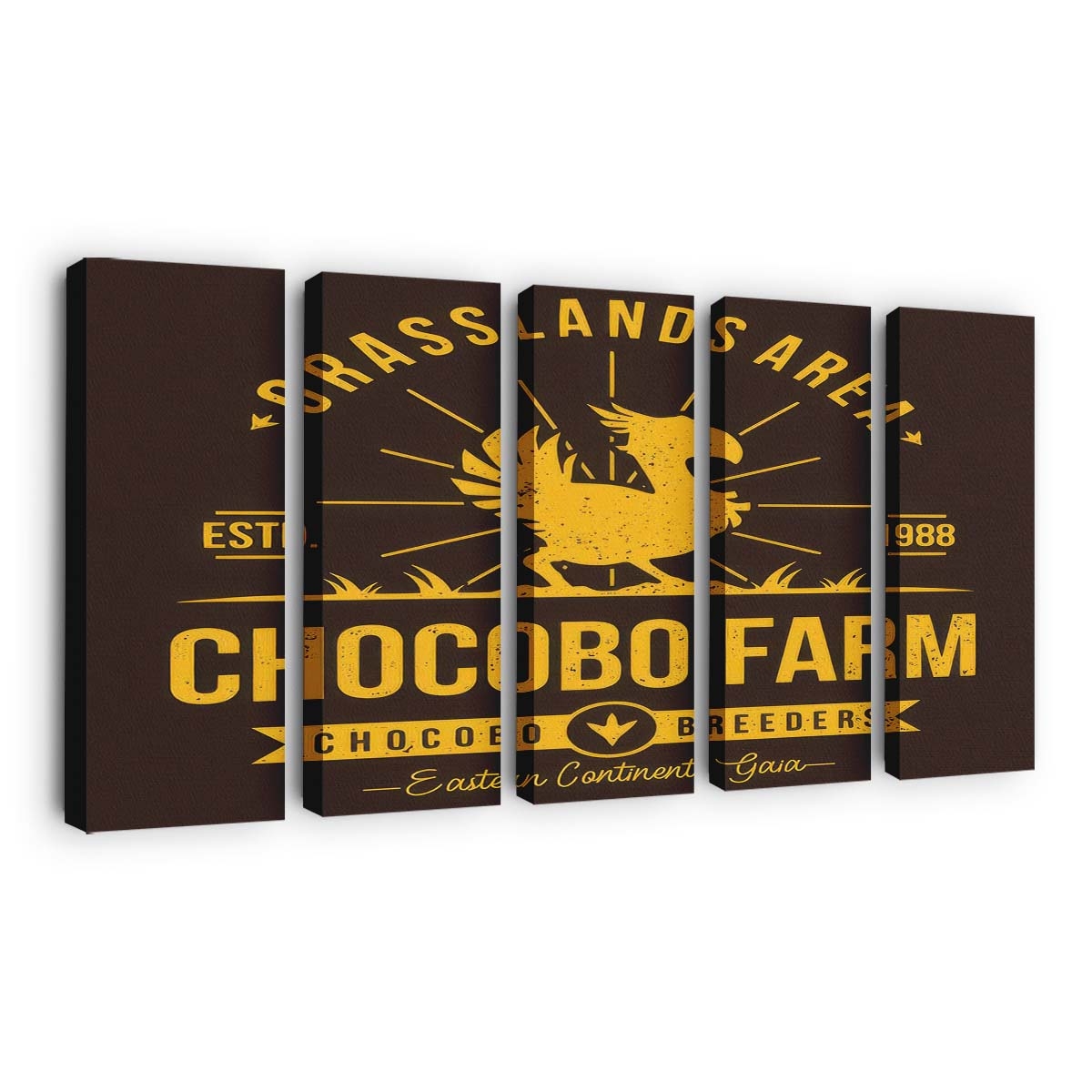 Chocobo-Farm Leinwandbilder - Wanddeko chocobo farm standard v2