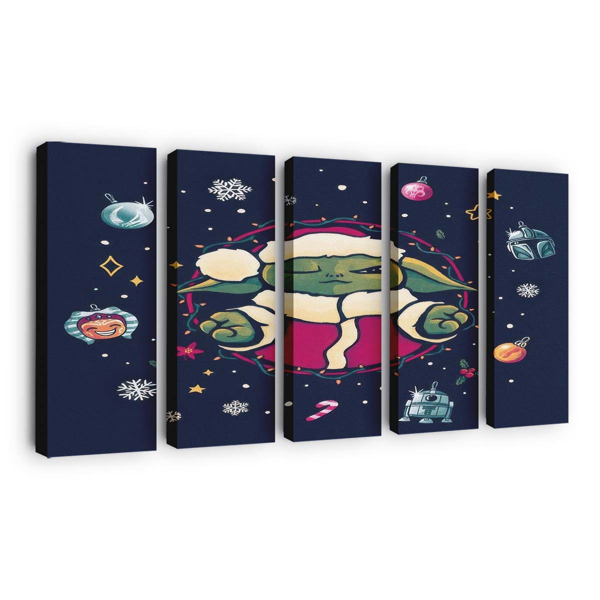 Weihnachtsbaum Meditation Leinwandbilder - Wanddeko christmas tree meditation standard v2