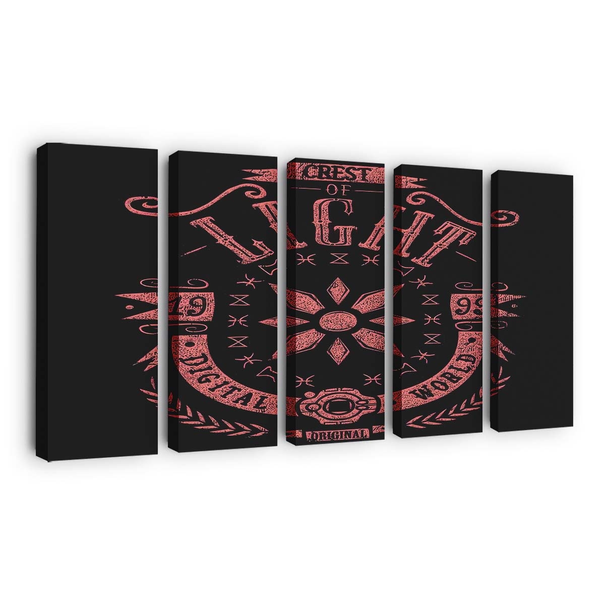 Digitales Licht Leinwandbilder - Wanddeko digital light standard v2