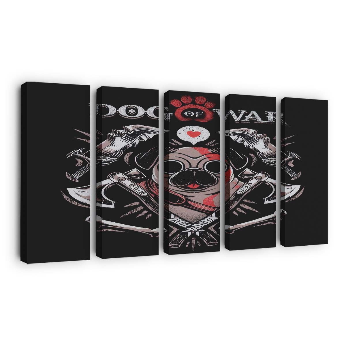 Hund des Krieges Leinwandbilder - Wanddeko dog of war standard v2