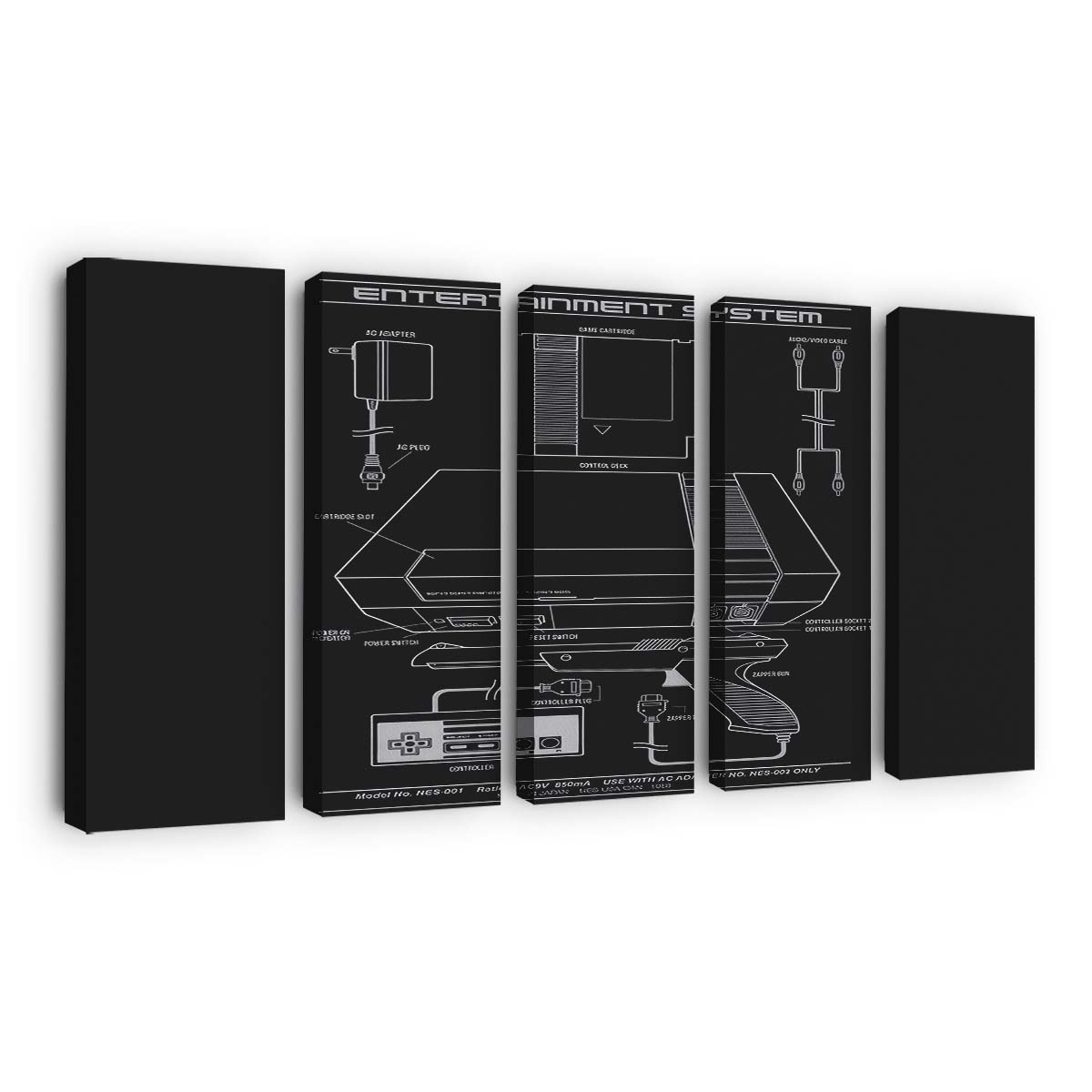 Unterhaltungssystem Leinwandbilder - Wanddeko entertainment system standard v2