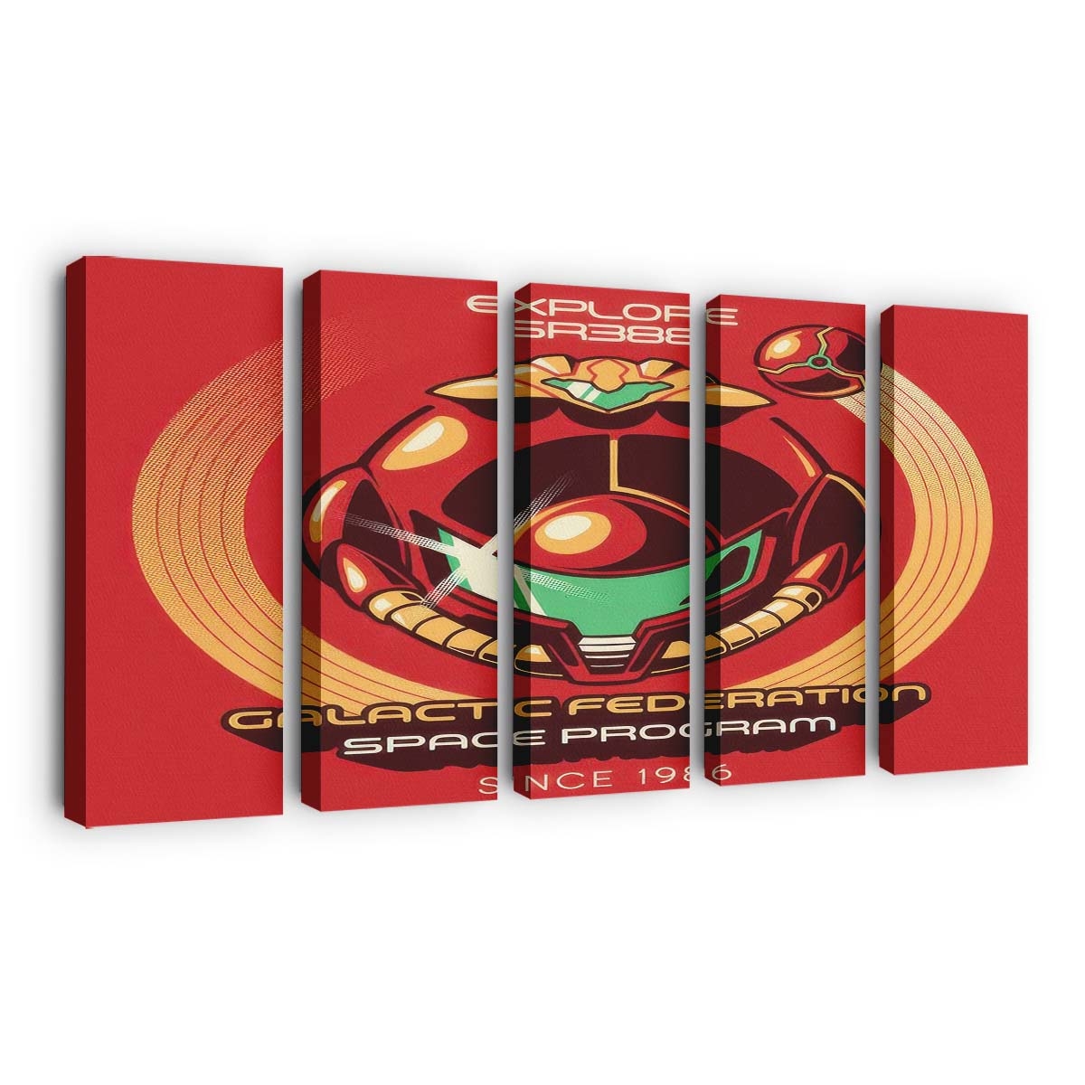 Galaktische Föderation Leinwandbilder - Wanddeko galactic federation standard v2