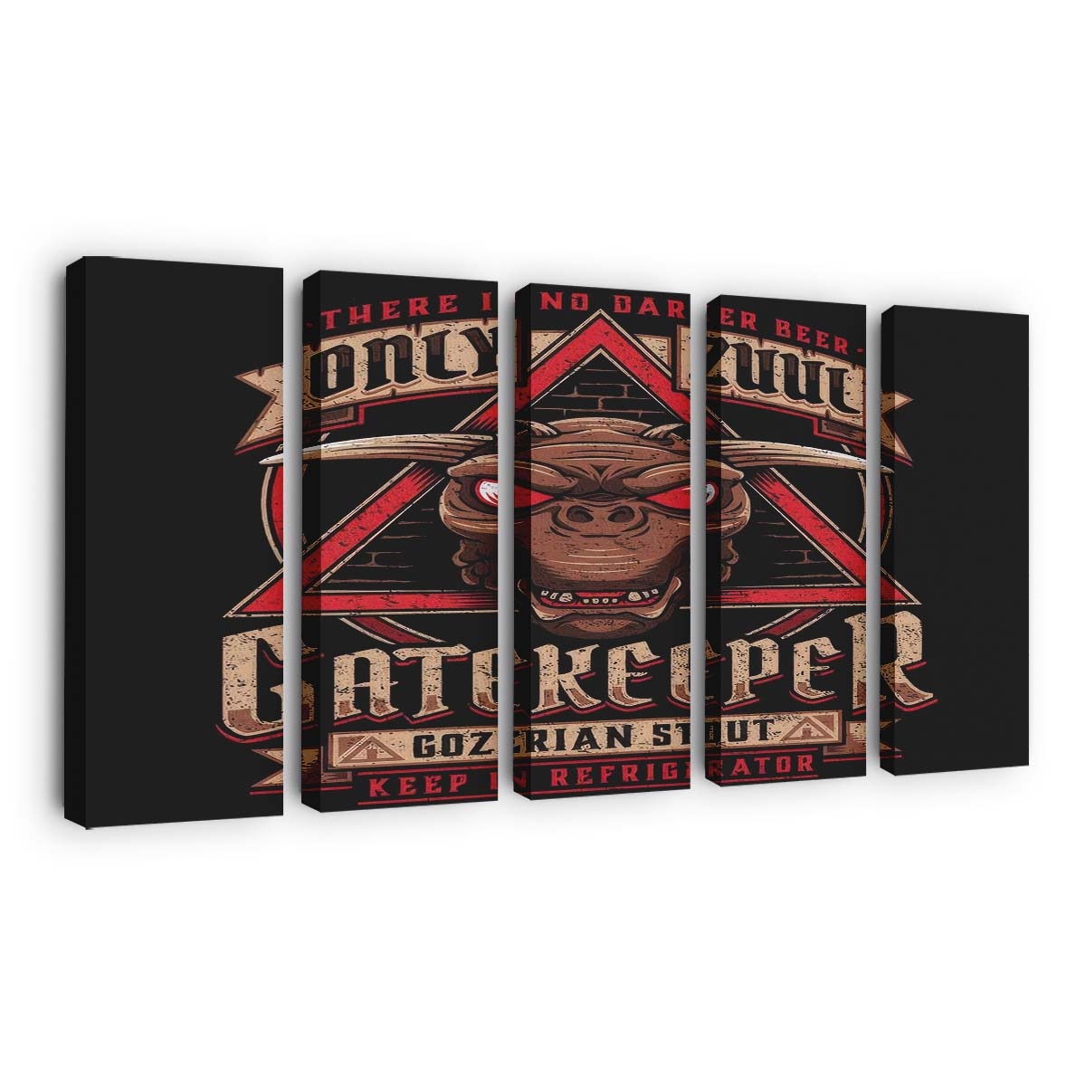 Torwächter Gozerian Stout Leinwandbilder - Wanddeko gatekeeper gozerian stout standard v2