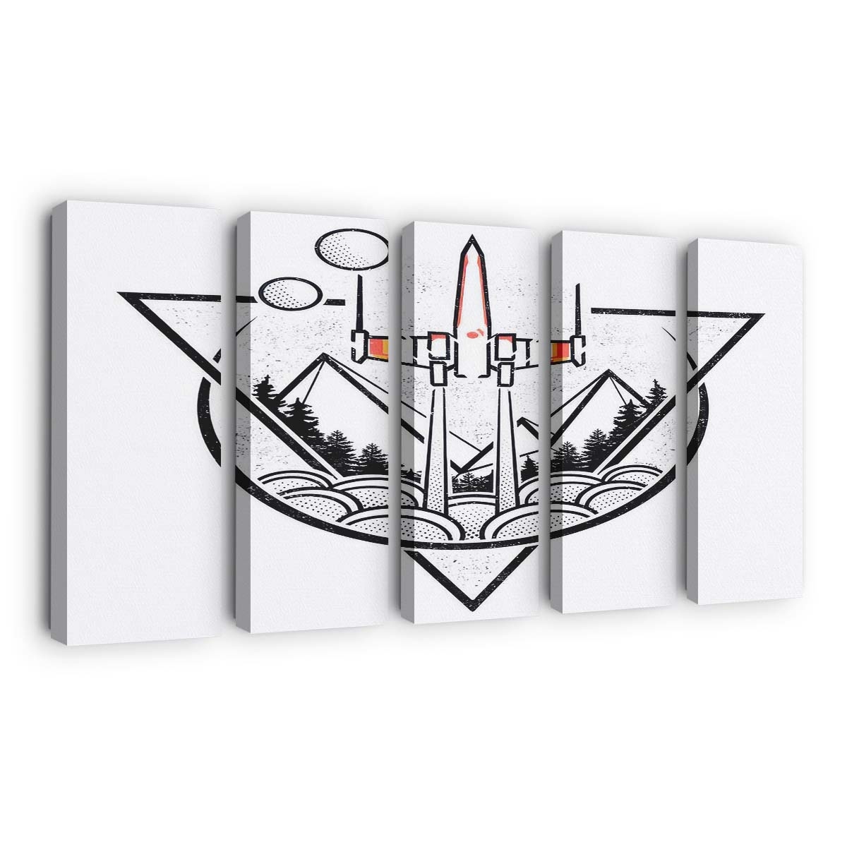 Geometrische Kriege Leinwandbilder - Wanddeko geometric wars standard v2