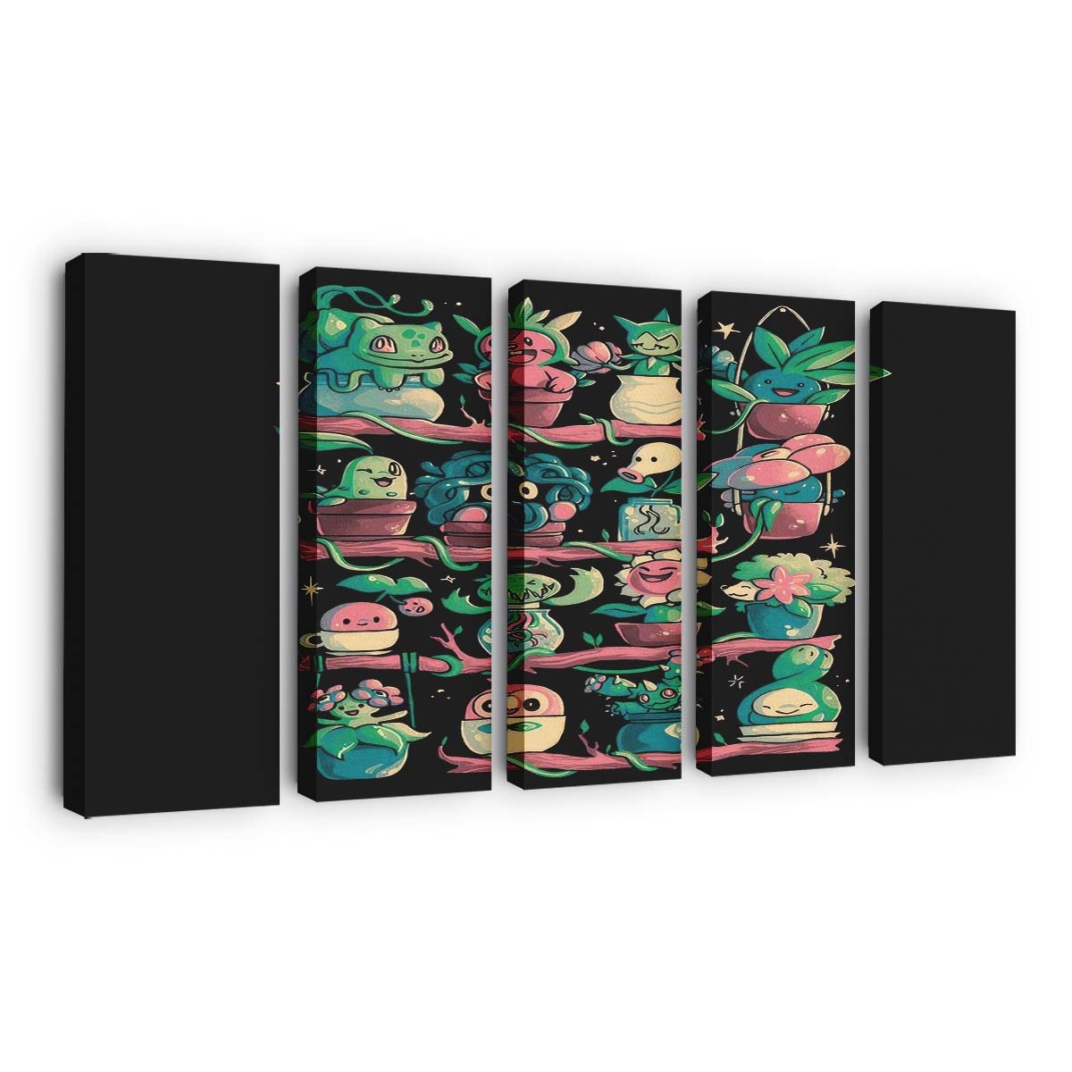 Gras Regal Leinwandbilder - Wanddeko grass shelf standard v2