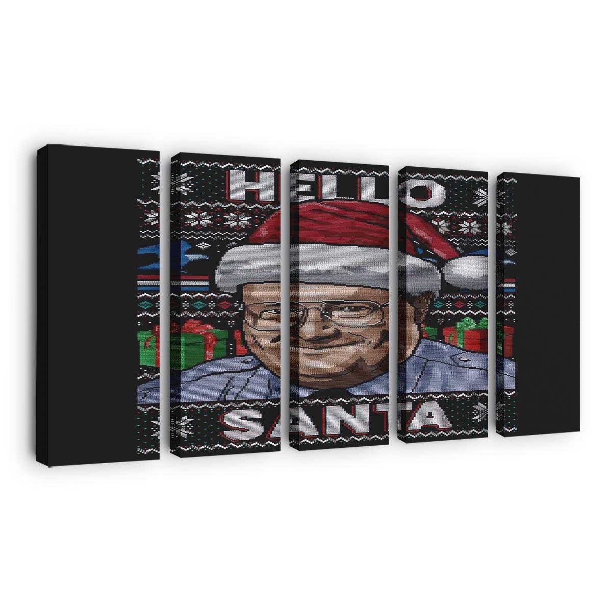 Hallo Weihnachtsmann-Pullover Leinwandbilder - Wanddeko hello santa sweater standard v2