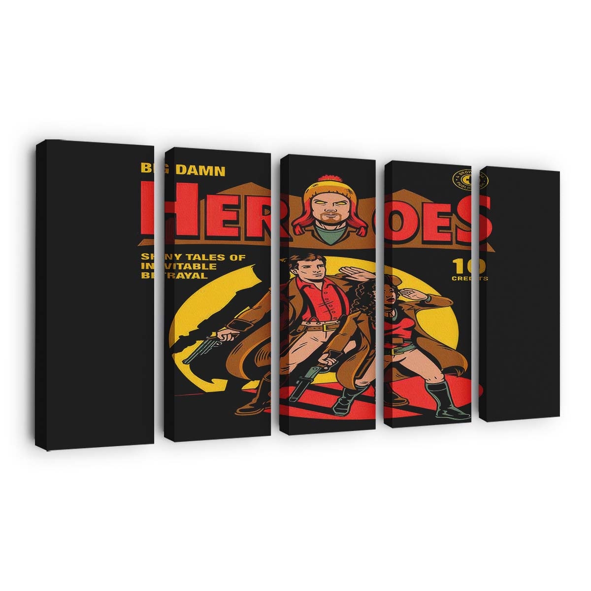 Helden Comic Leinwandbilder - Wanddeko heroes comic standard v2