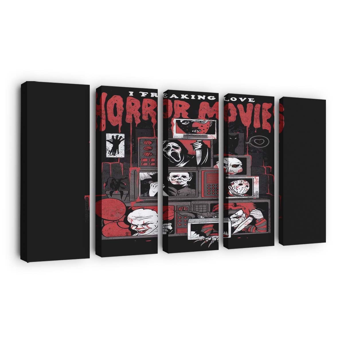 Horror Liebe Leinwandbilder - Wanddeko horror love standard v2