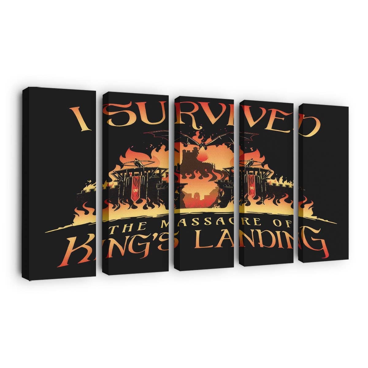 Ich habe die Verrückte Königin überlebt Leinwandbilder - Wanddeko i survived the mad queen standard v2