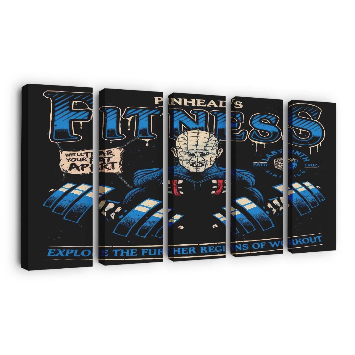 Labyrinth Fitness Leinwandbilder - Wanddeko labyrinth fitness standard v2