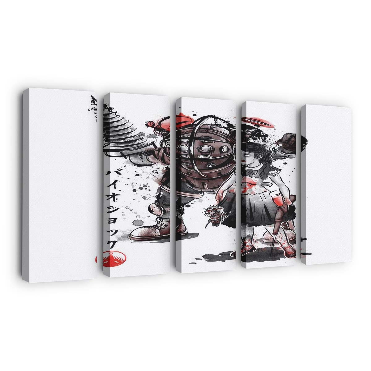 Kleine Schwester Sumi-e Leinwandbilder - Wanddeko little sister sumi e standard v2