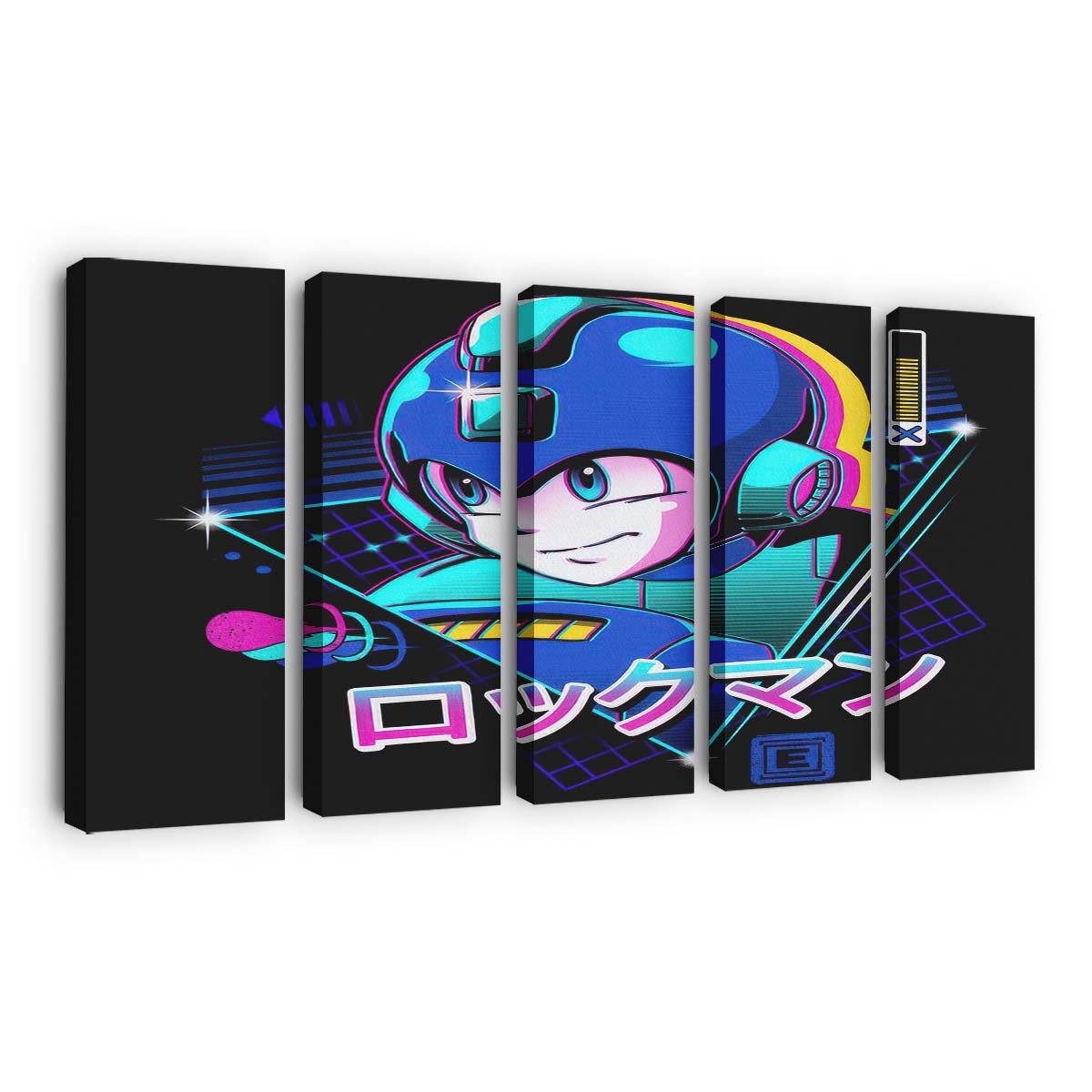 Lofi Blauer Bomber Leinwandbilder - Wanddeko lofi blue bomber standard v2