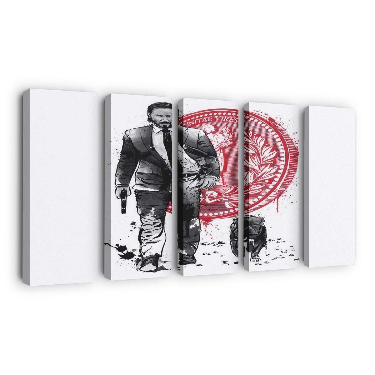 Lone Hitman und Würfel Leinwandbilder - Wanddeko lone hitman and cub standard v2