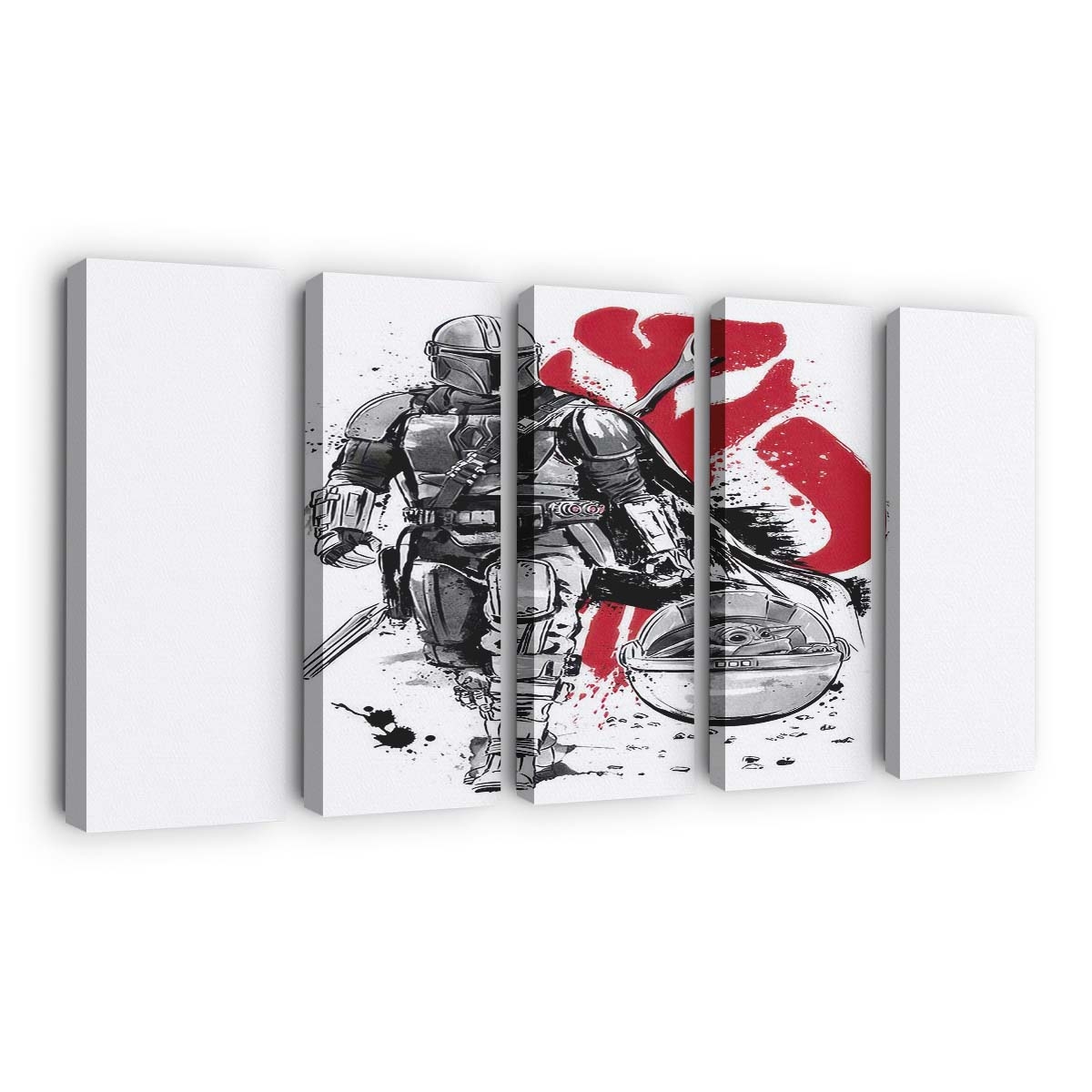 Einsamer Jäger und Becher Leinwandbilder - Wanddeko lone hunter and cup standard v2