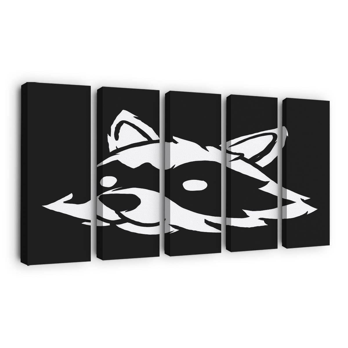 Verlorener Waschbär Leinwandbilder - Wanddeko lost raccoon standard v2