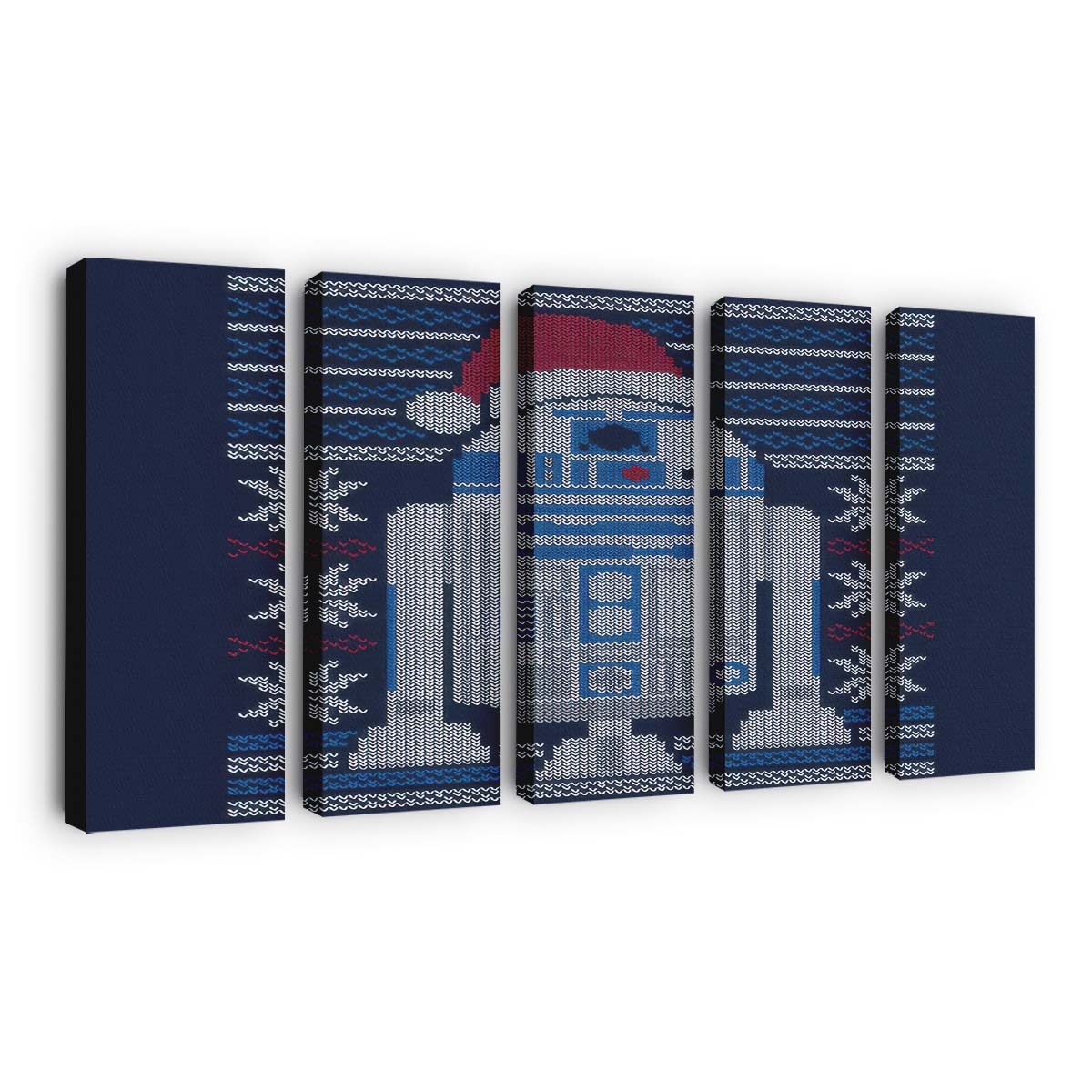 Fröhliche Droiden-Weihnachten Leinwandbilder - Wanddeko merry droidmas standard v2