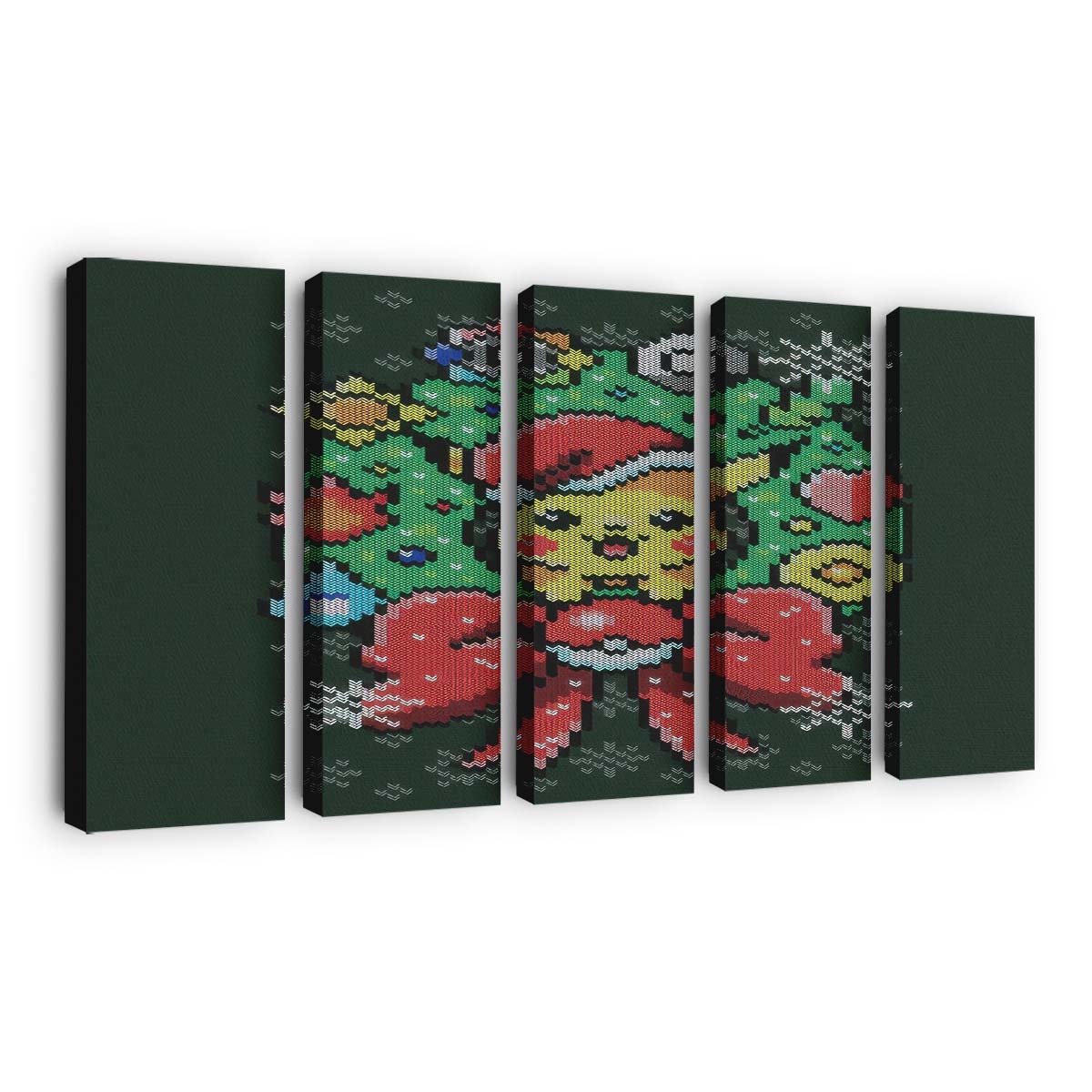 Fröhliche Pika-Weihnachten Leinwandbilder - Wanddeko merry pika christmas standard v2