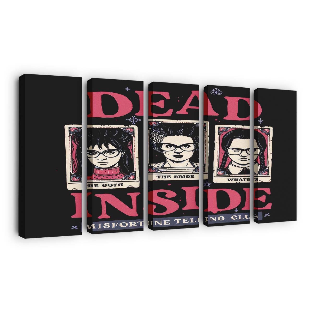 Club der Unglücksraben Leinwandbilder - Wanddeko misfortune telling club standard v2