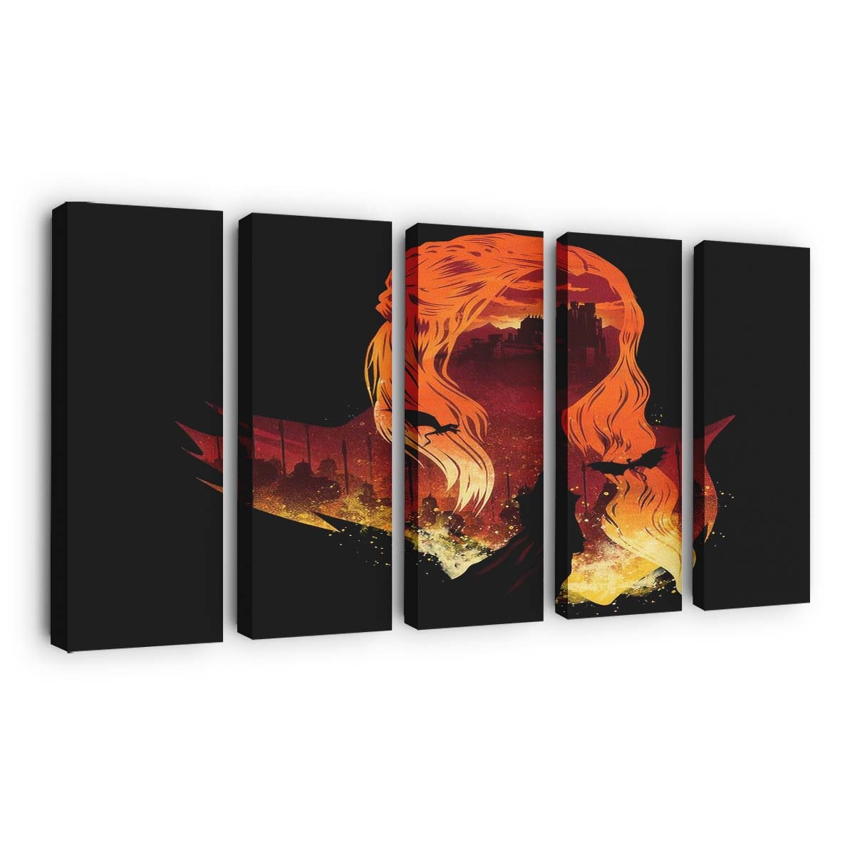 Mutter der Drachen Leinwandbilder - Wanddeko mother of dragons standard v2