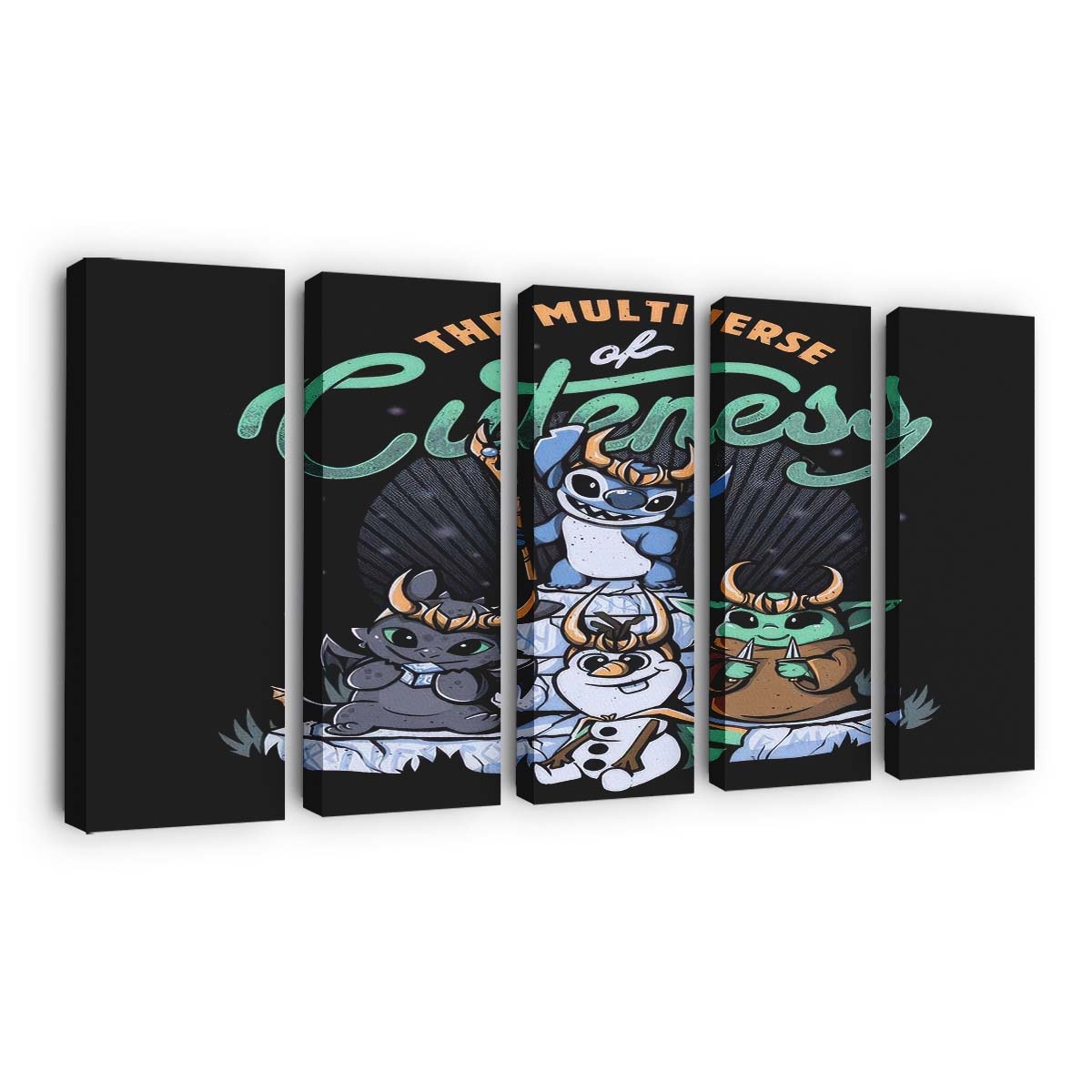 Multiversum der Niedlichkeit Leinwandbilder - Wanddeko multiverse of cuteness standard v2