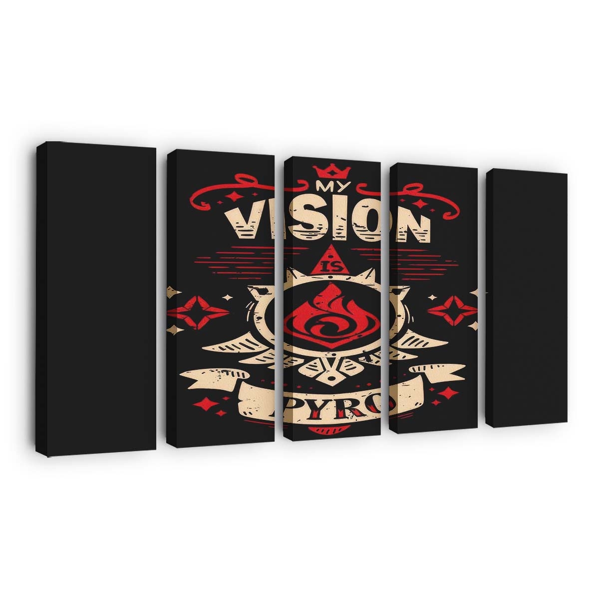 Meine Vision ist Pyro Leinwandbilder - Wanddeko my vision is pyro standard v2