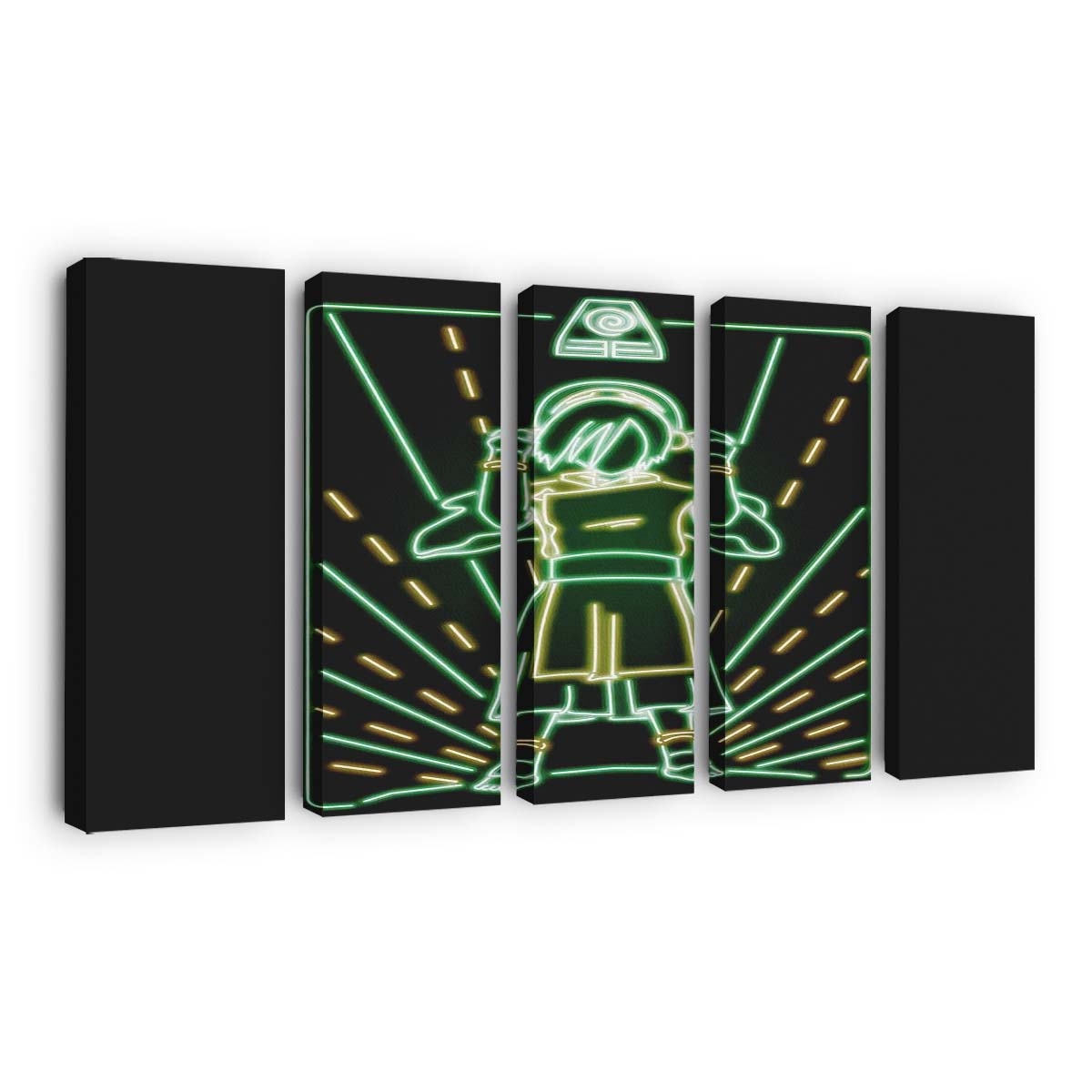 Neon Erde Leinwandbilder - Wanddeko neon earth standard v2