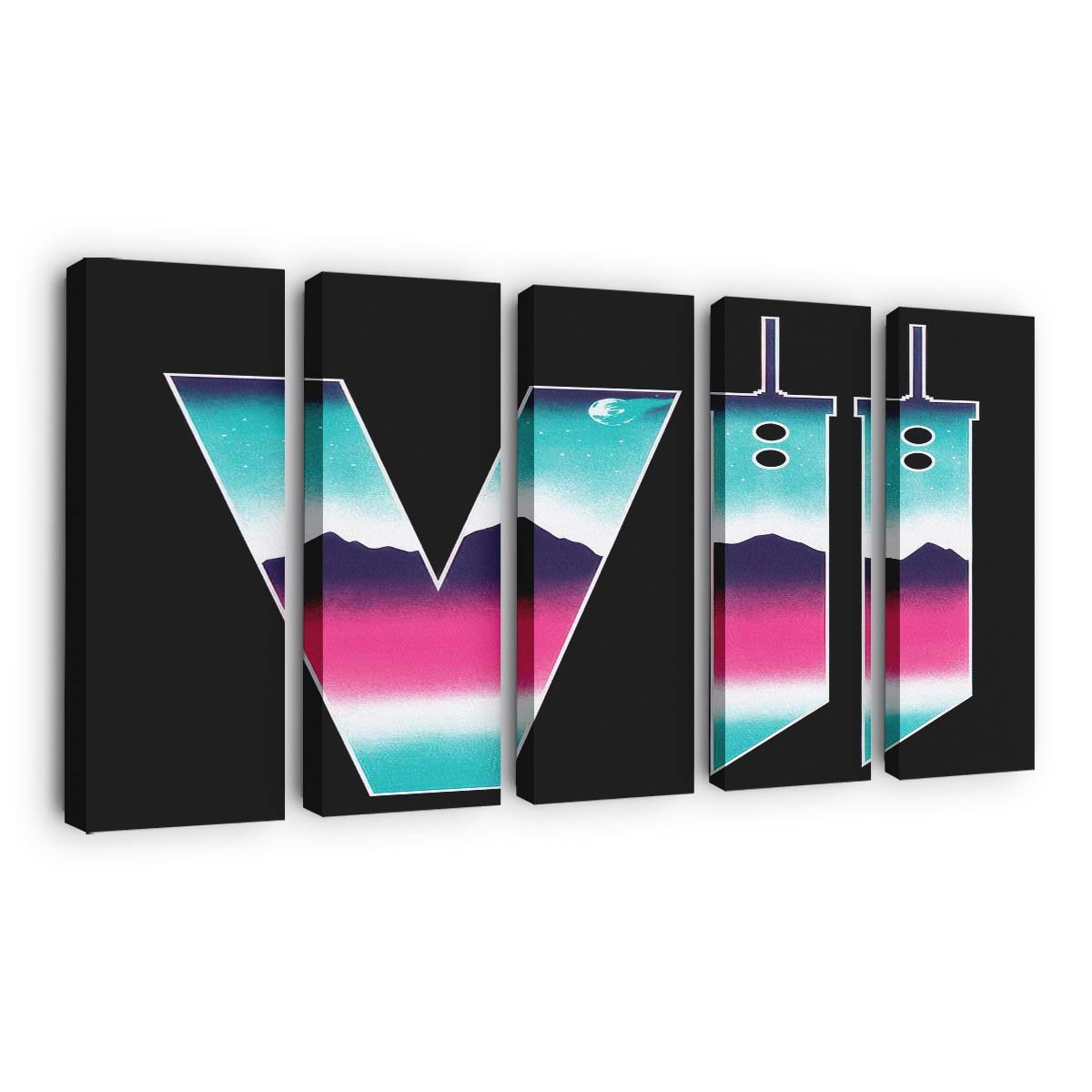 Neon-Fantasie Vii Leinwandbilder - Wanddeko neon fantasy vii standard v2