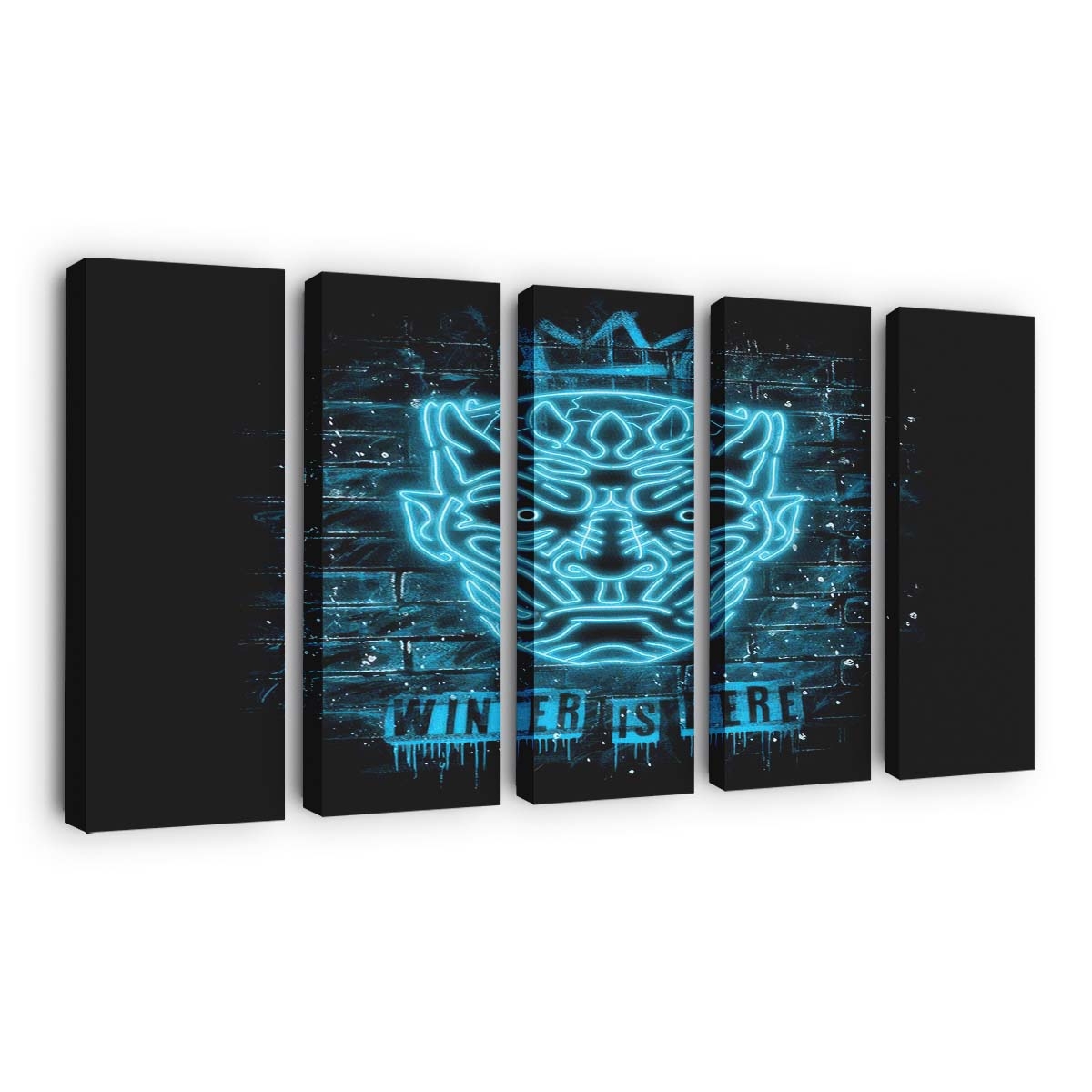 Neon Eiskönig Leinwandbilder - Wanddeko neon ice king standard v2