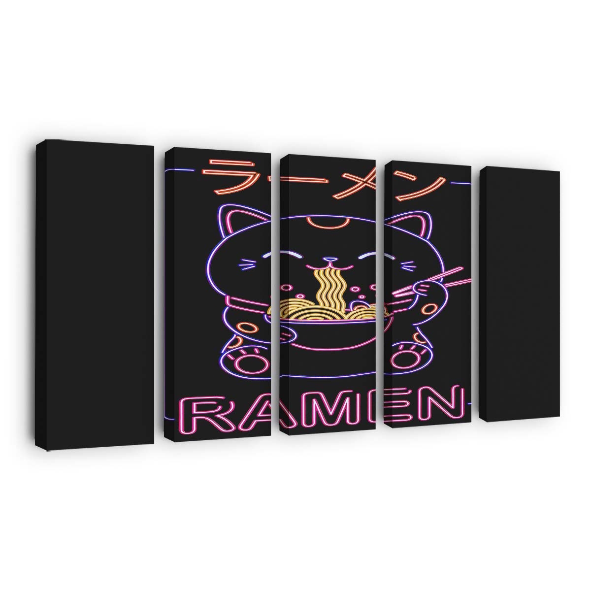 Neon Neko Ramen Leinwandbilder - Wanddeko neon neko ramen standard v2