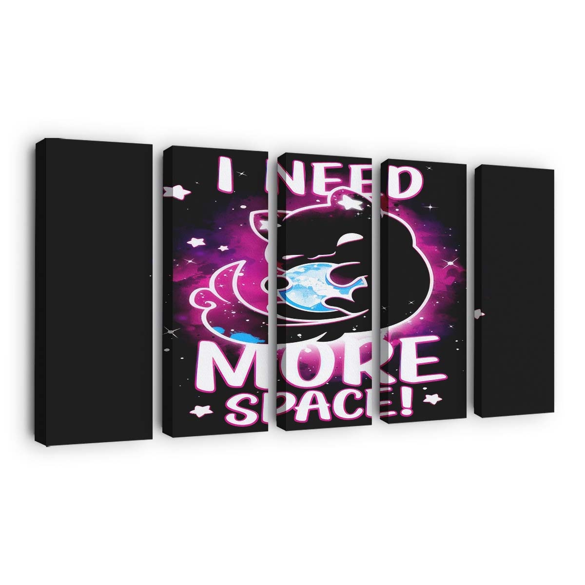 Niemals genug Platz Leinwandbilder - Wanddeko never enough space standard v2