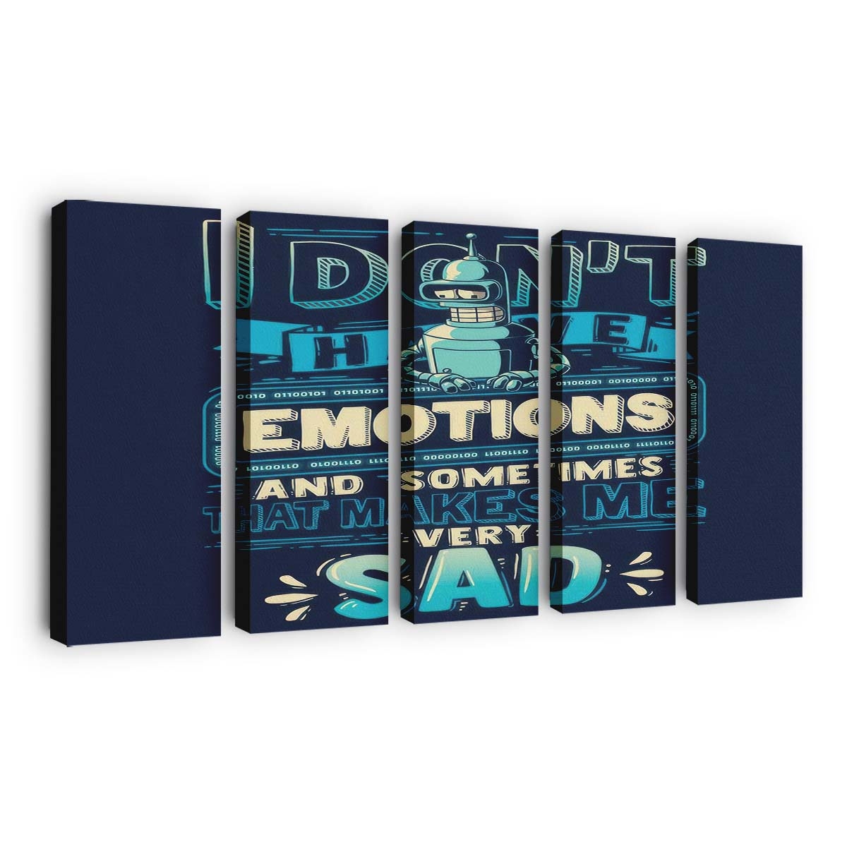 Keine Emotionen Leinwandbilder - Wanddeko no emotions standard v2