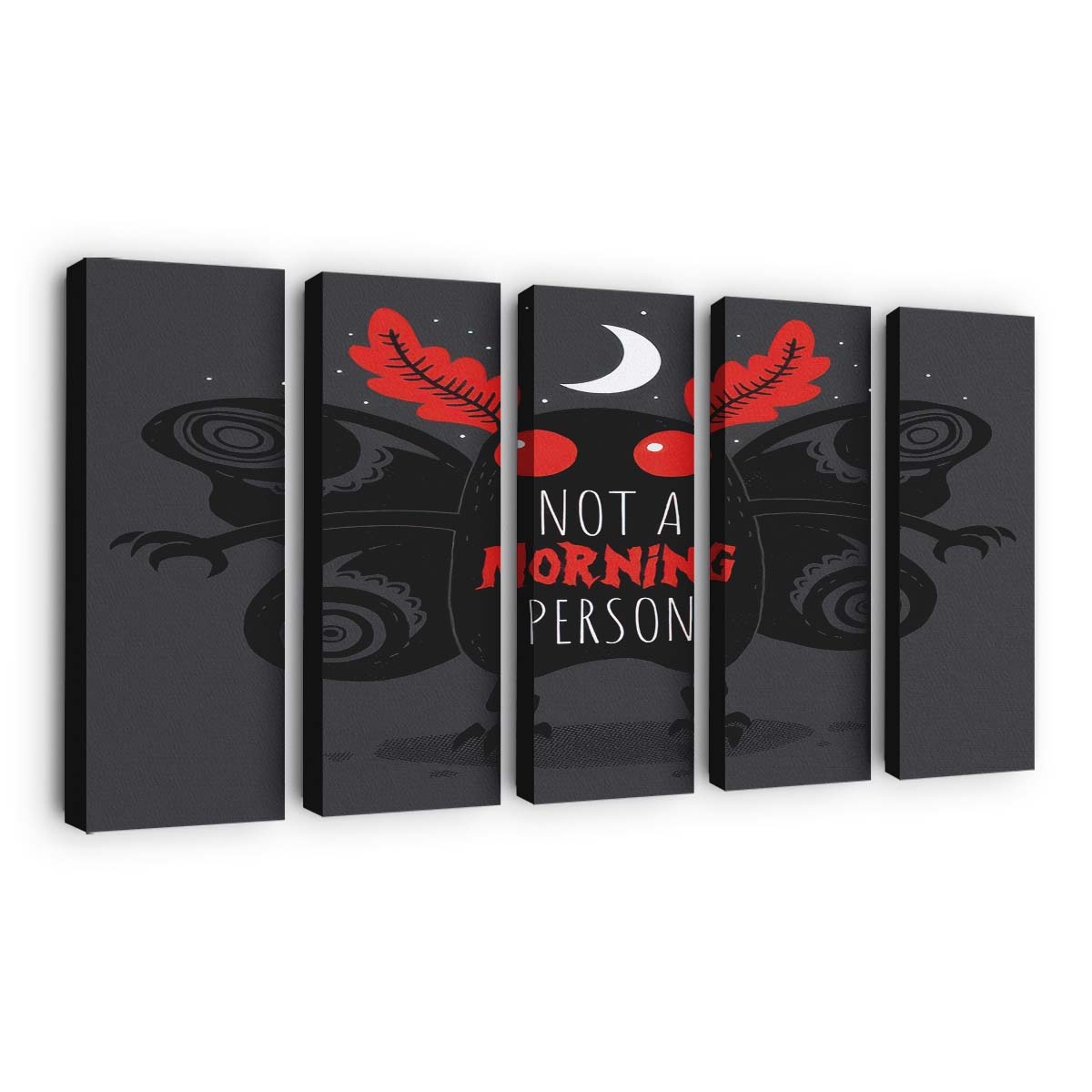 Kein Morgenmensch Leinwandbilder - Wanddeko not a morning person standard v2
