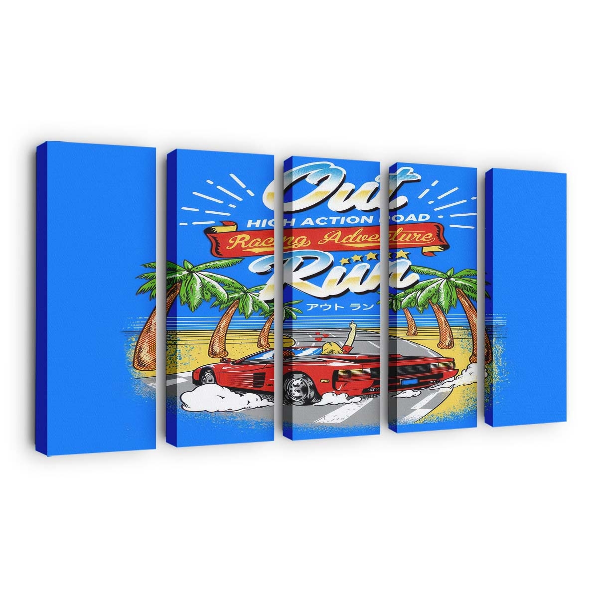 Auslaufen Leinwandbilder - Wanddeko outrun standard v2