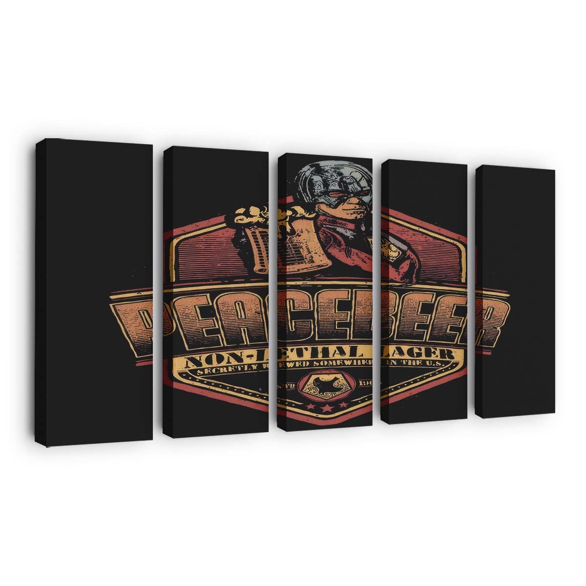 Friedensbier Leinwandbilder - Wanddeko peace beer standard v2