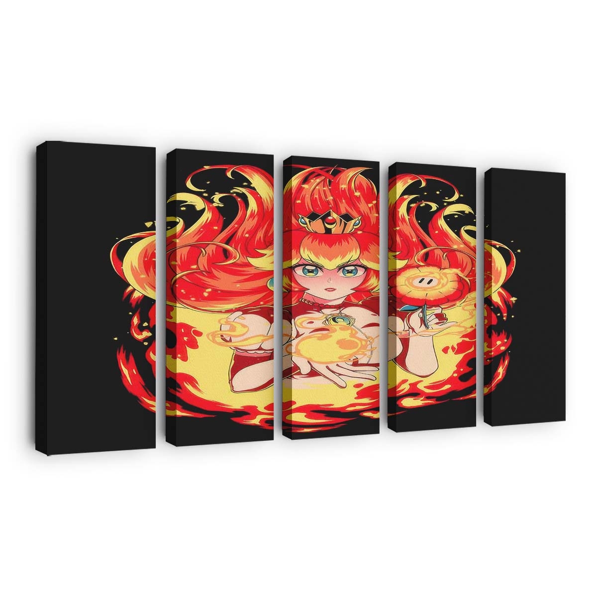 Pfirsich Feuer Leinwandbilder - Wanddeko peach fire standard v2