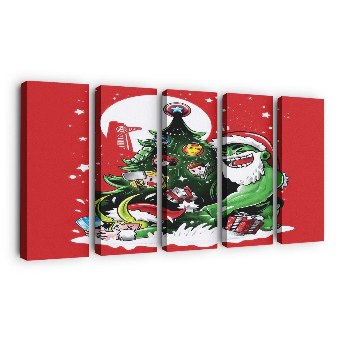 Puny God Weihnachten Leinwandbilder - Wanddeko puny god christmas standard v2